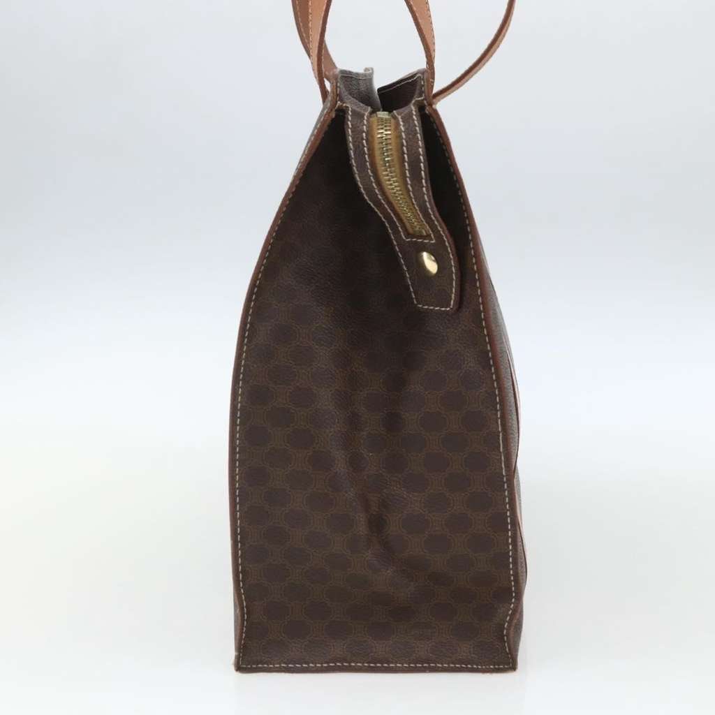 Celine Vintage Macadam Tote bag Brown Canvas Good condition - Model View