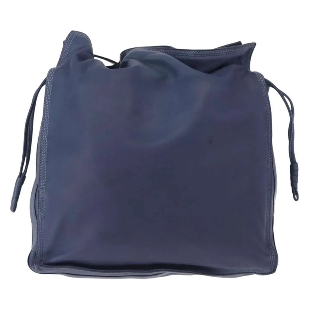 Loewe Flamenco Bag Blue Leather Good - Back View