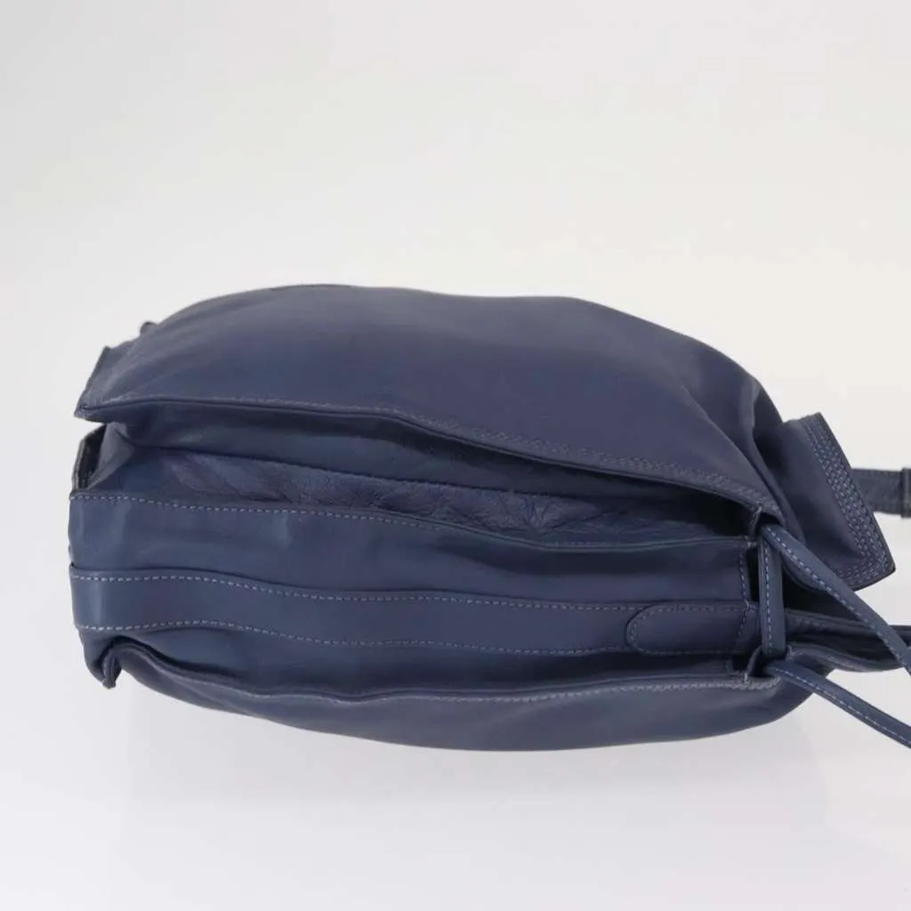 Loewe Flamenco Bag Blue Leather Good - Inside View