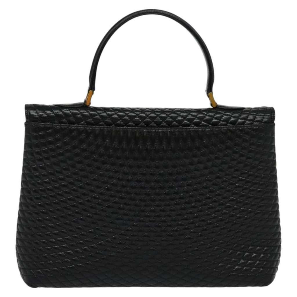 Bally Vintage Handbag Black Leather Good condition - Back View