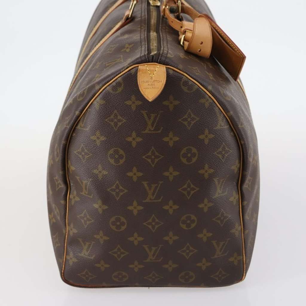Louis Vuitton Keepall Bag Brown Canvas Fair condition - Model View