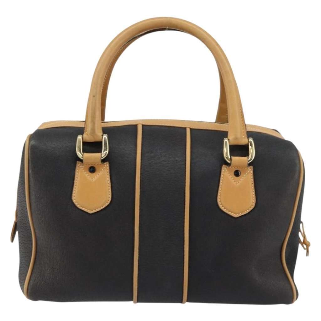 Gucci Vintage Boston Bag Black Leather Good condition - Back View