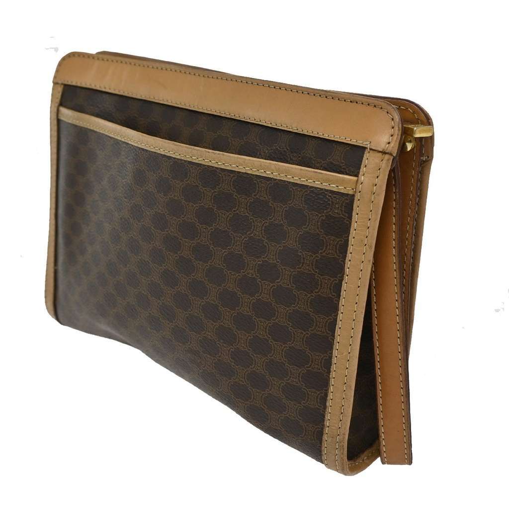 Celine Macadam Pochette Brown Canvas Good condition - Model View