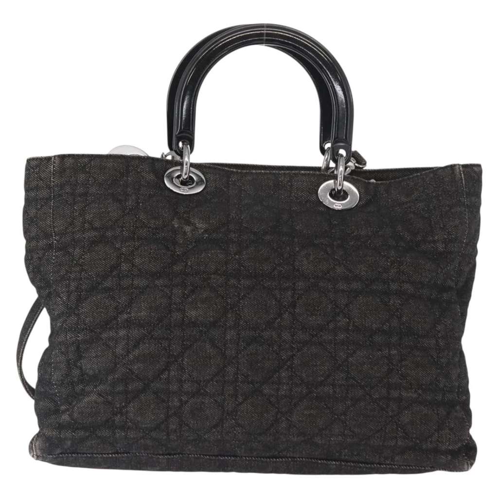 Christian Dior Vintage Lady Dior Tote Black Fair condition - Back View