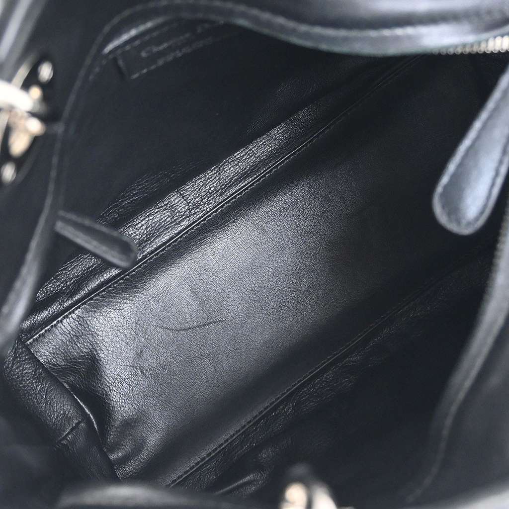 Christian Dior Vintage Lady Dior Bag Black Leather Good condition - Inside View