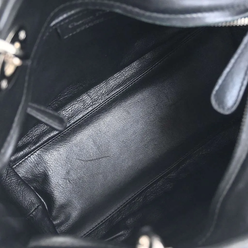 Dior Vintage Lady Dior Bag Black Leather Good - Inside View