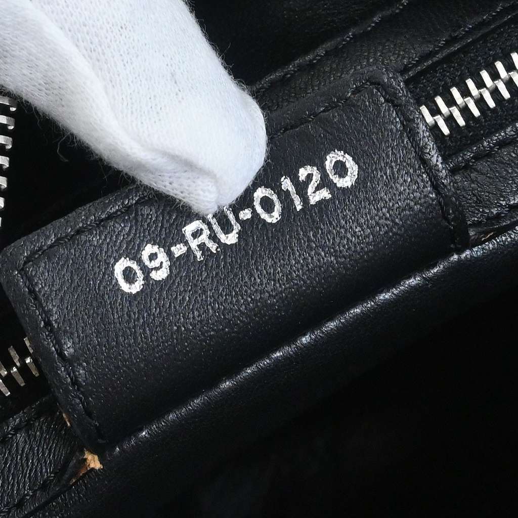 Christian Dior Vintage Lady Dior Bag Black Leather Good condition - Box View