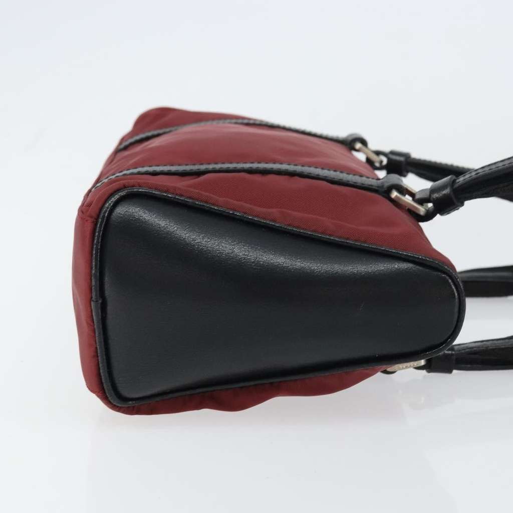 Prada Vintage Zip Handbag Burgundy Fair condition - Inside View