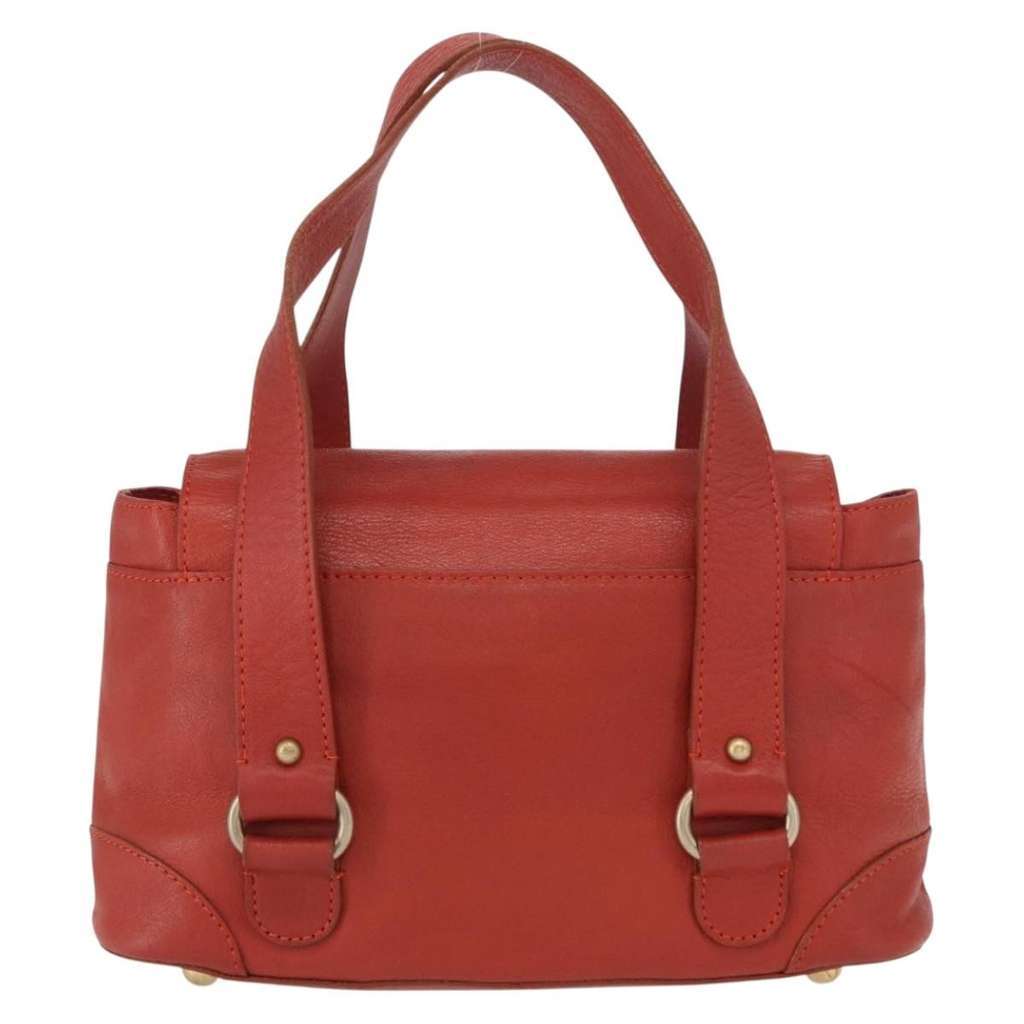 Chloe Vintage handbag Red Leather Good condition - Back View