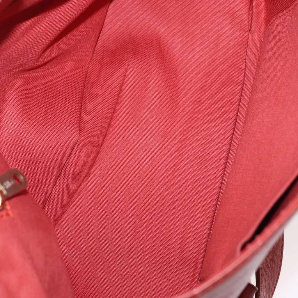 Chloe Vintage handbag Red Leather Good condition - Box View