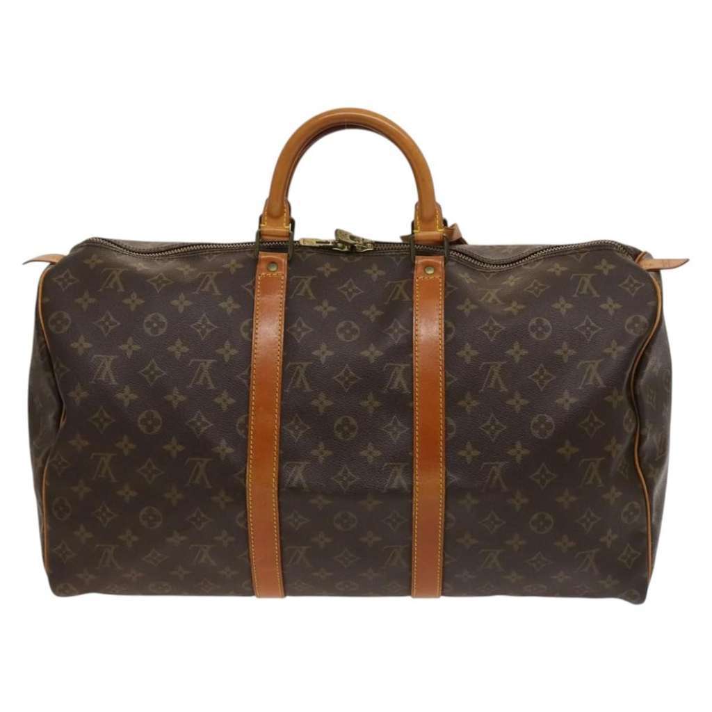 Louis Vuitton Keepall Bag Brown Canvas Good condition - Back View