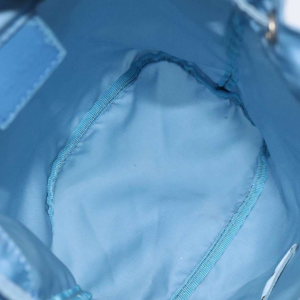 Prada Drawstring Wristlet Bucket Bag Blue Good condition - Box View