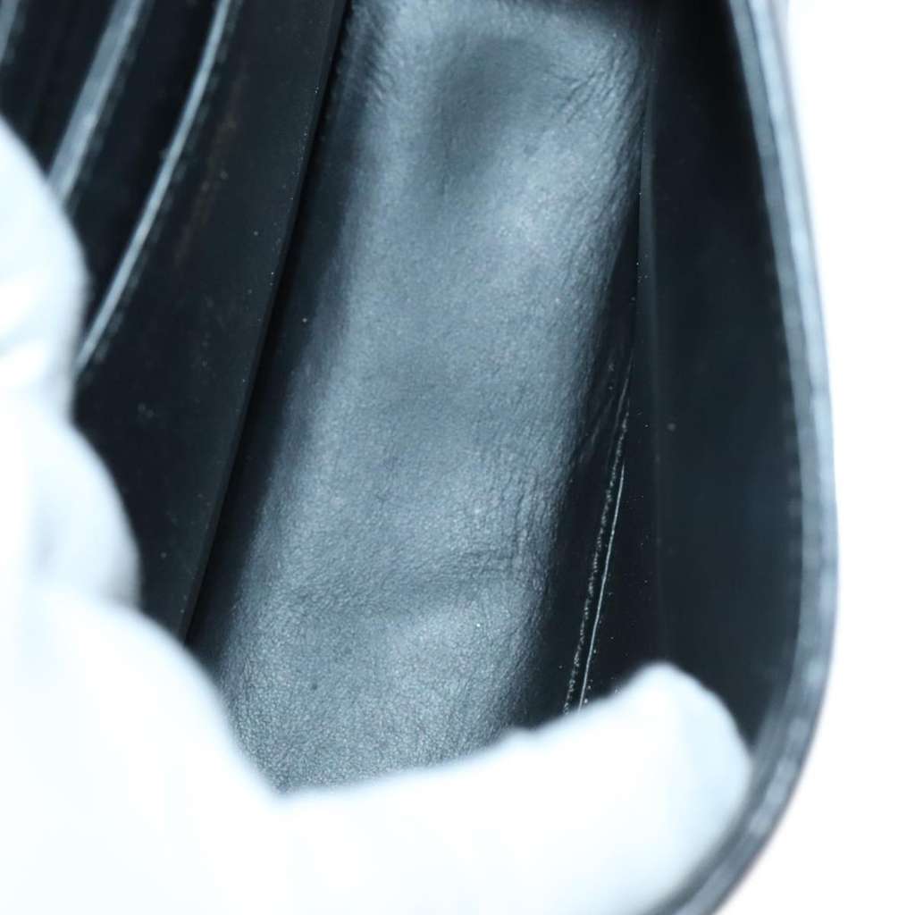 Salvatore Ferragamo Tassel Gancini Lock Flap Shoulder Bag Navy Leather Good condition - Box View