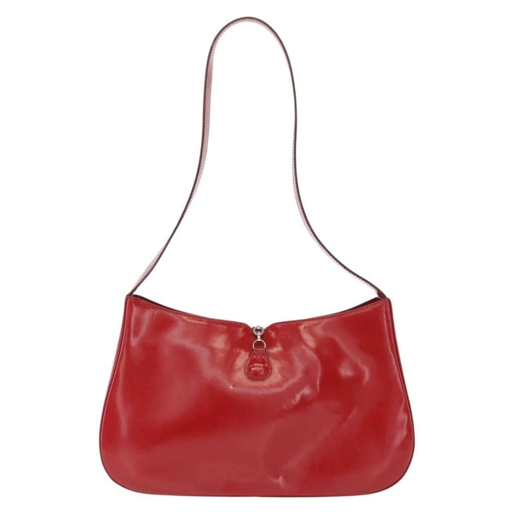 Salvatore Ferragamo Gancini Shoulder Bag Red Good condition - Back View