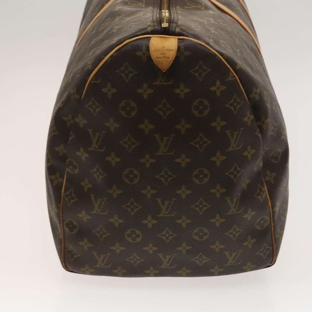 Louis Vuitton Keepall Bag Brown Canvas Fair condition - Model View