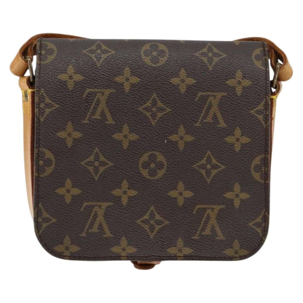 Louis Vuitton Cartouchiere Handbag Brown Canvas Good condition - Back View