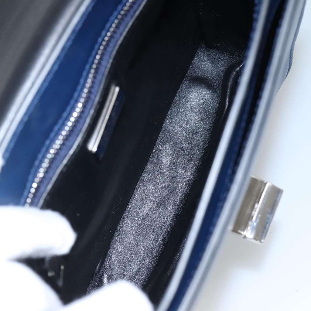 Prada Turnlock Crossbody Bag Black Leather Good condition - Box View