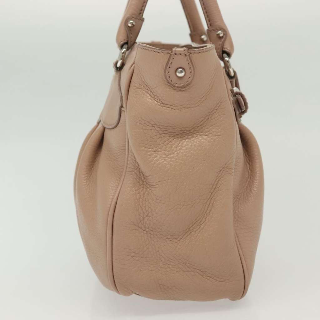 Salvatore Ferragamo Gancini handbag Pink Leather Good condition - Model View