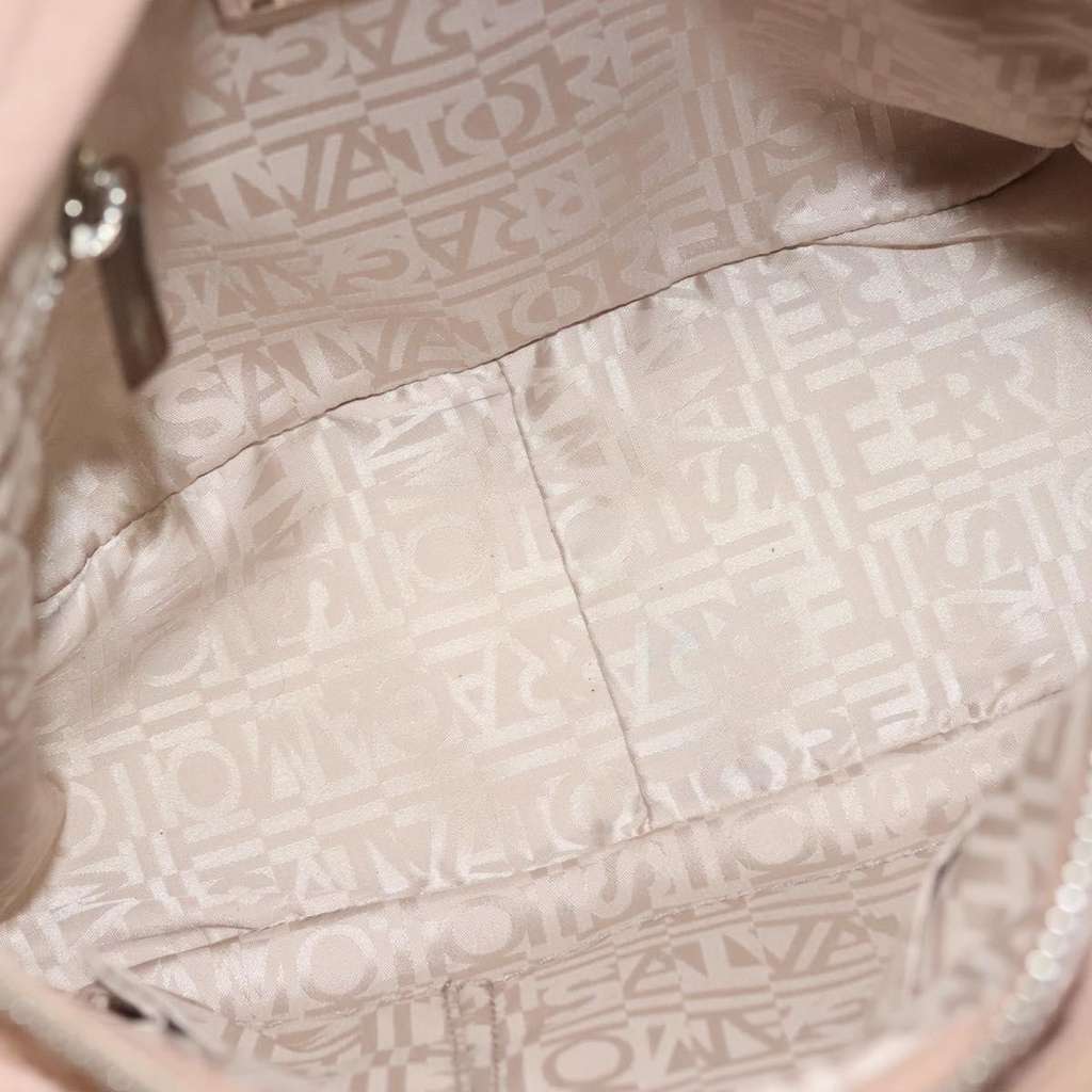 Salvatore Ferragamo Gancini handbag Pink Leather Good condition - Box View