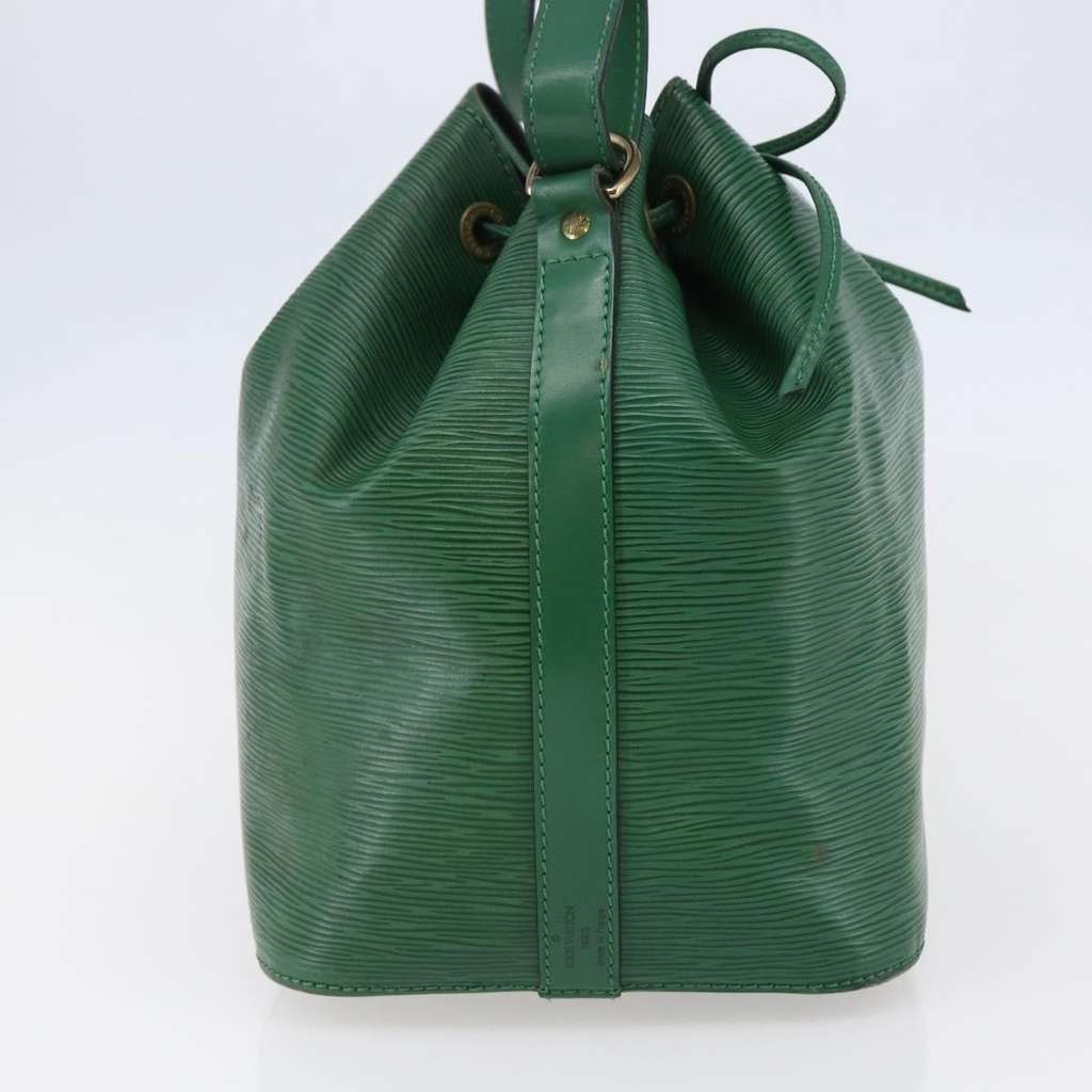 Louis Vuitton Petit Noe Handbag Green Leather Good condition - Inside View