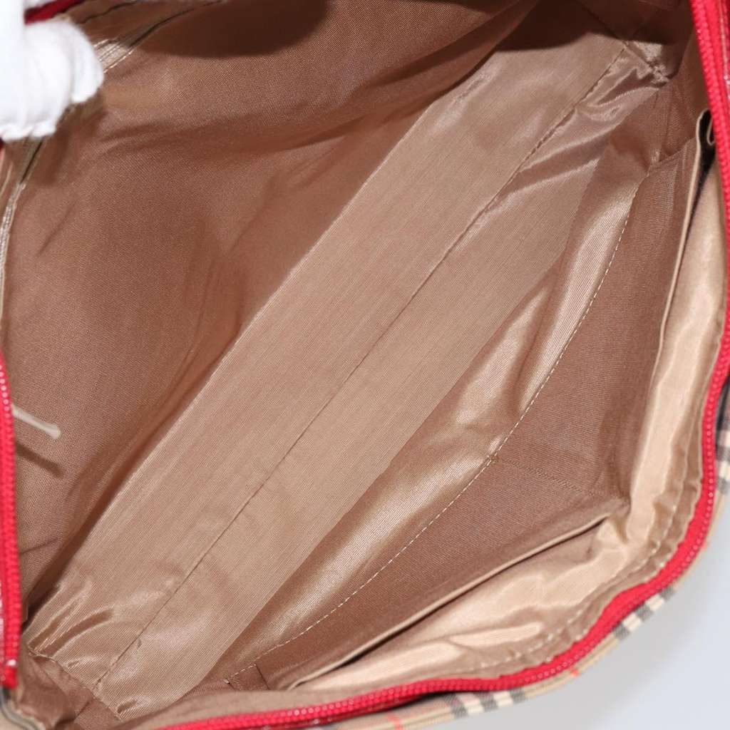 Burberry Nova Check Handbag Beige Canvas Good condition - Box View