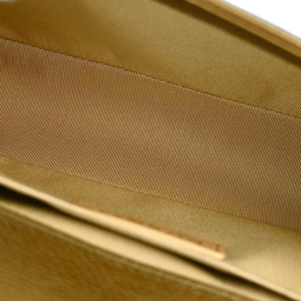 Chanel Boy Flap Bag Gold Leather Good condition - Inside View