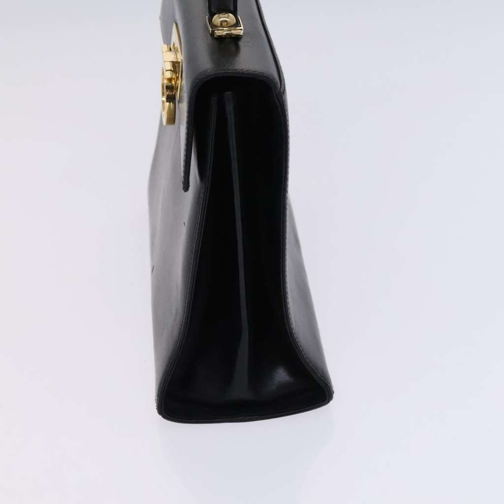 Salvatore Ferragamo Gancini Convertible Top Handle Bag Black Leather Good condition - Inside View