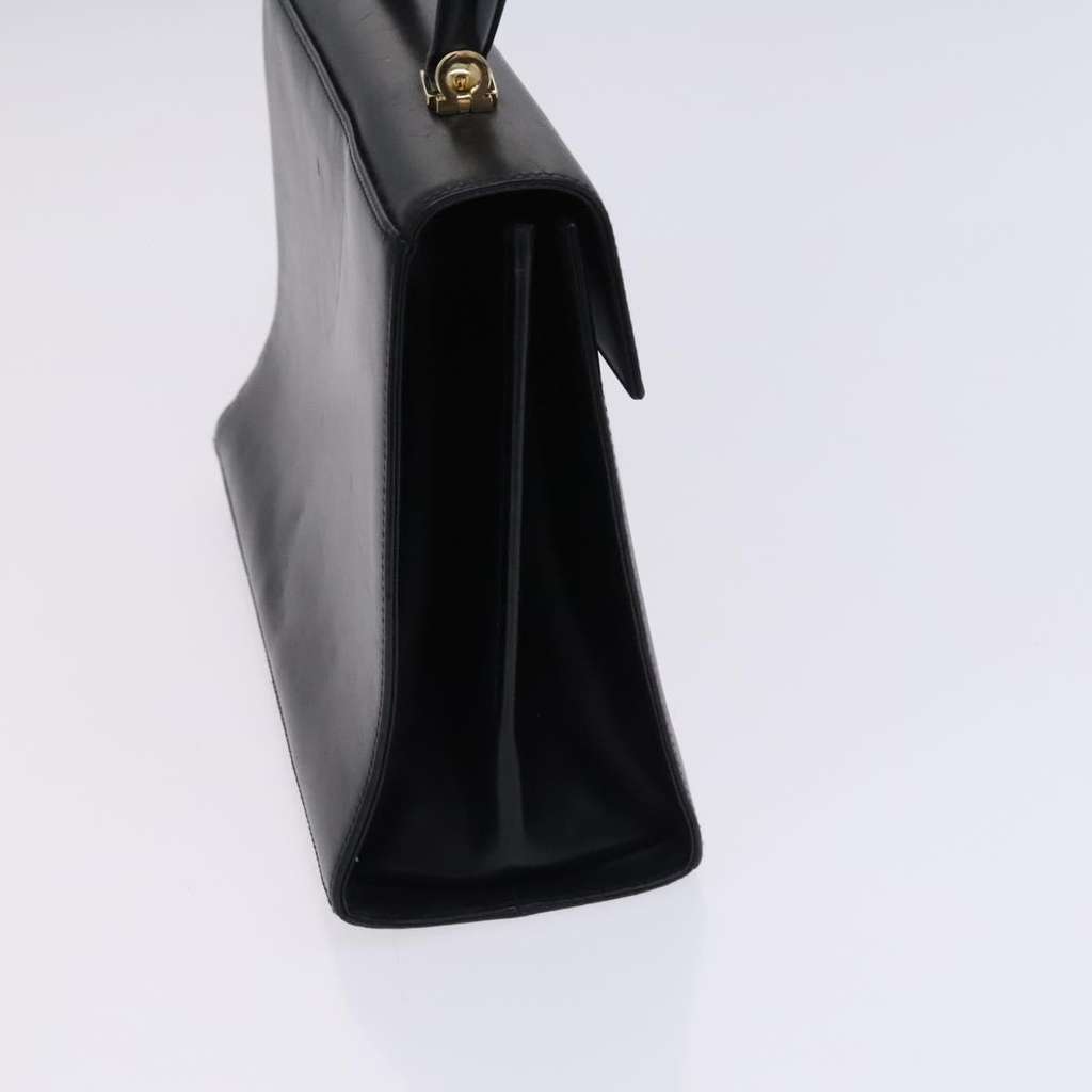 Salvatore Ferragamo Gancini Convertible Top Handle Bag Black Leather Good condition - Model View