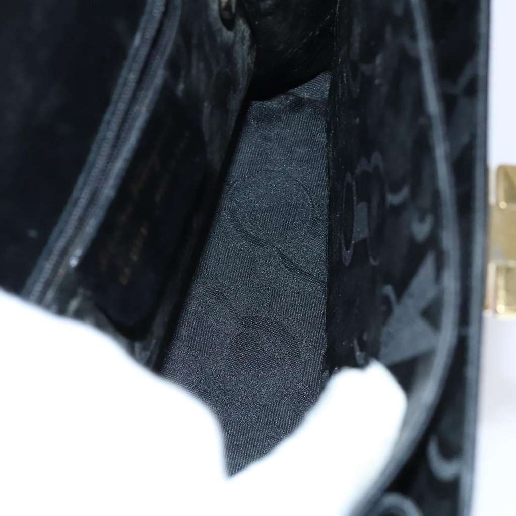 Salvatore Ferragamo Gancini Convertible Top Handle Bag Black Leather Good condition - Box View