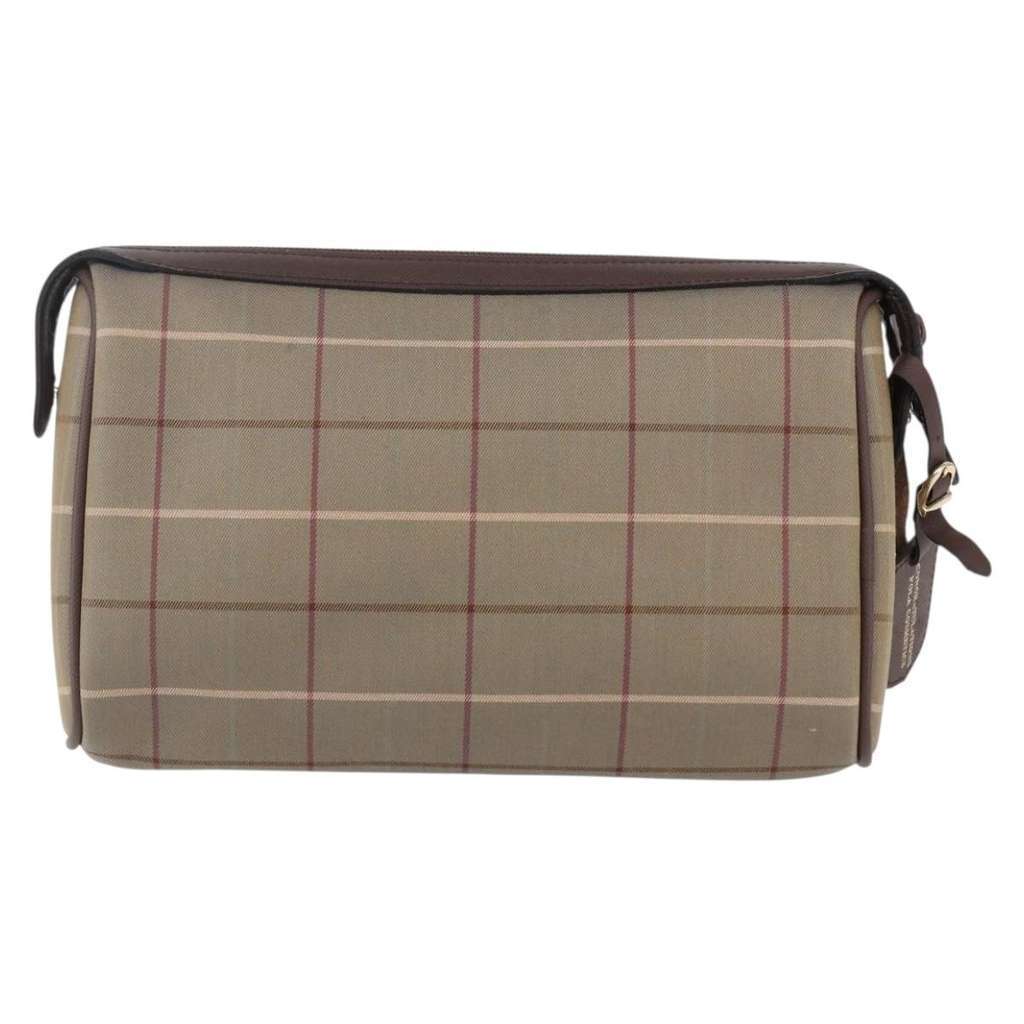 Burberry Nova check Pochette Beige Canvas Good condition - Back View