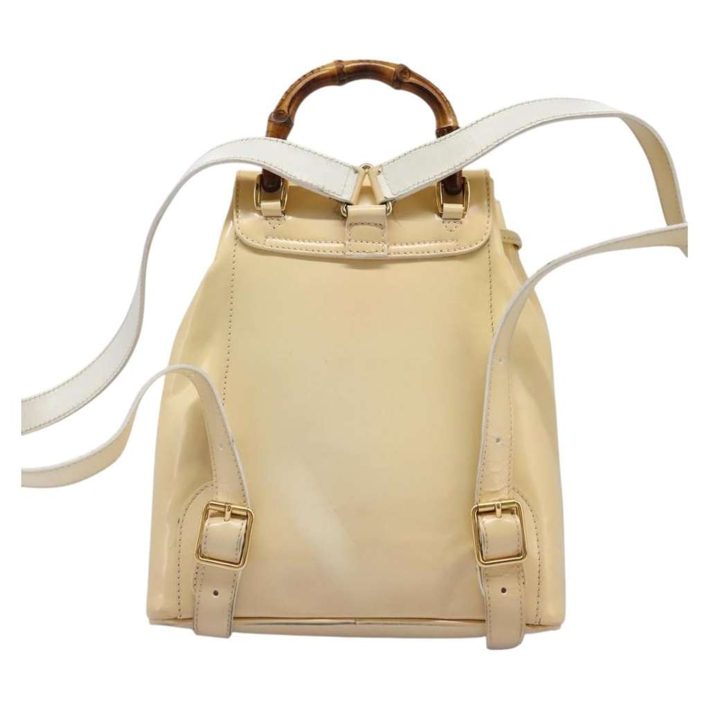 Gucci Vintage Bamboo Backpack Beige Good condition - Back View