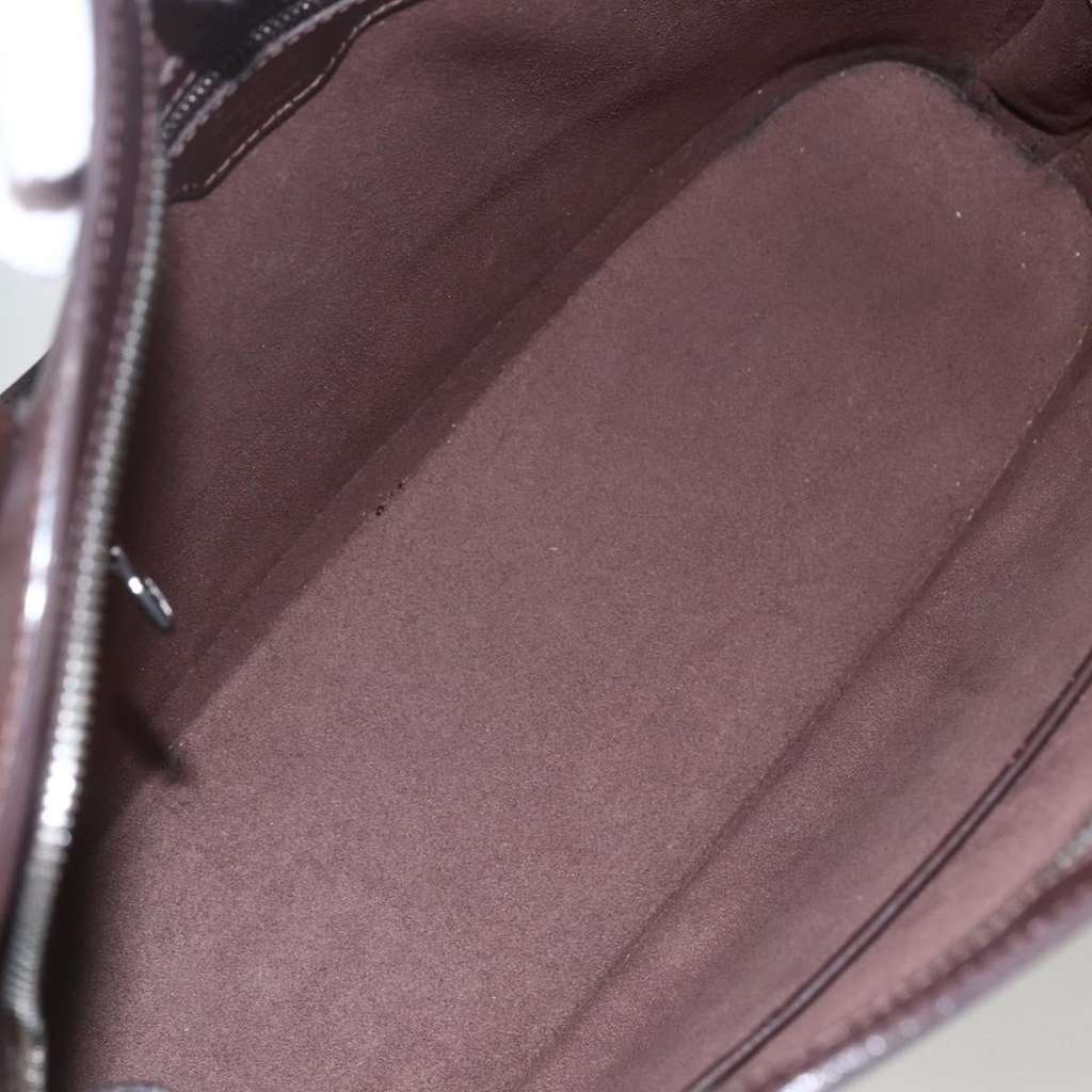 Louis Vuitton Lussac Handbag Brown Leather Good condition - Box View