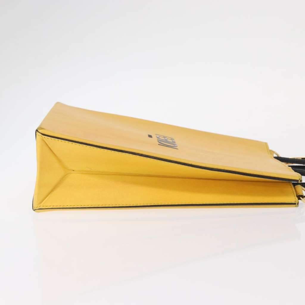 Fendi Pack Shopping Tote Yellow Leather Good condition - Inside View