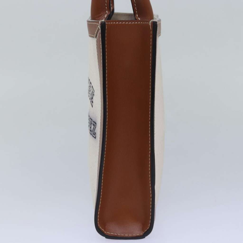 Celine Vertical Cabas Tote White Canvas Good condition - Model View