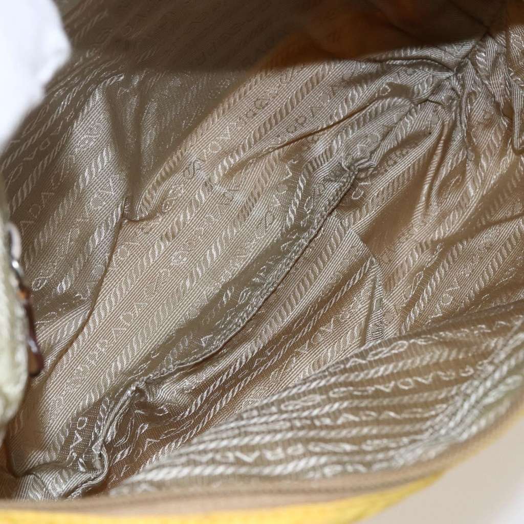 Prada Vintage Shoulder Bag Yellow Good condition - Box View