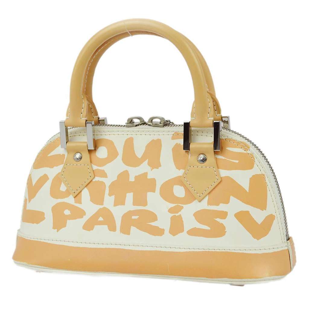 Louis Vuitton Alma Handbag Beige Leather Good condition - Back View