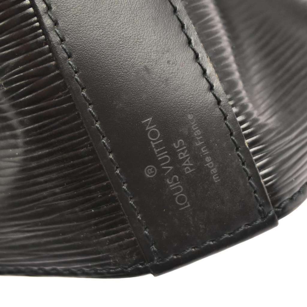 Louis Vuitton Vintage Sac d'Epaule Handbag Black Leather Good condition - Model View