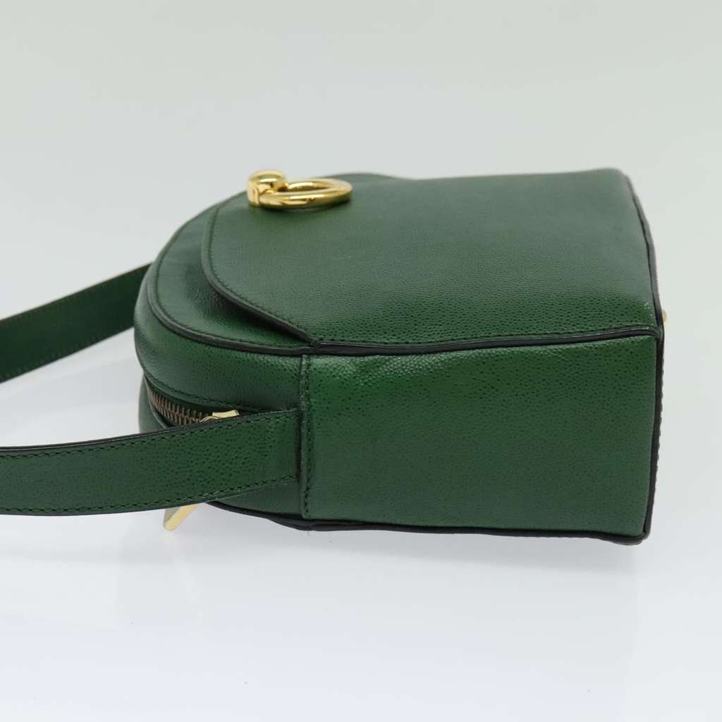 Celine Shoulder Bag Green Leather Good condition - Inside View