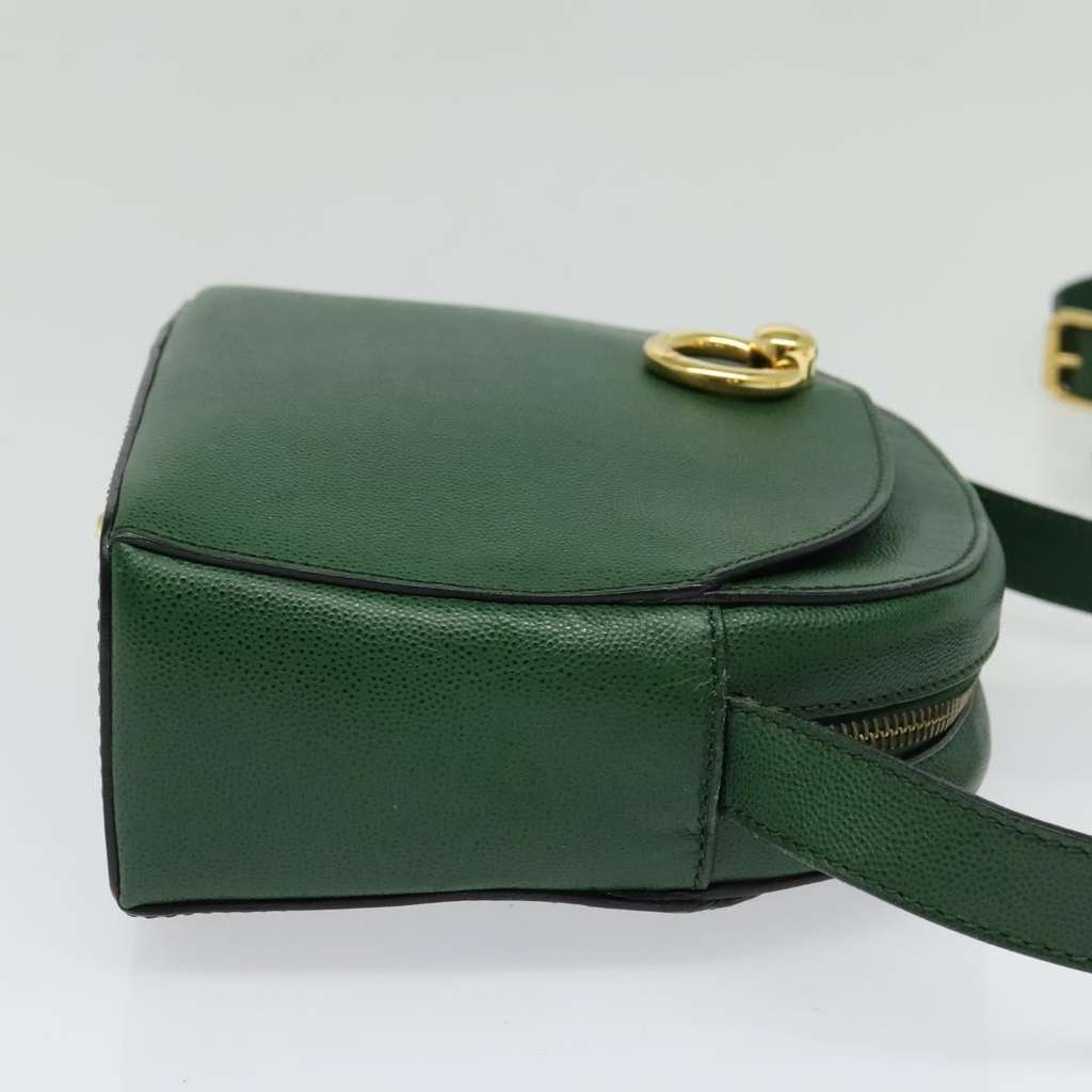 Celine Shoulder Bag Green Leather Good condition - Model View