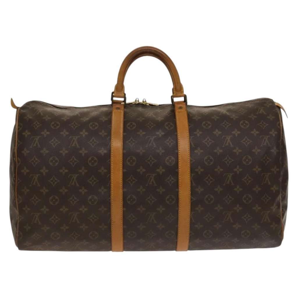 Louis Vuitton Keepall Bag Brown Canvas Good condition - Back View