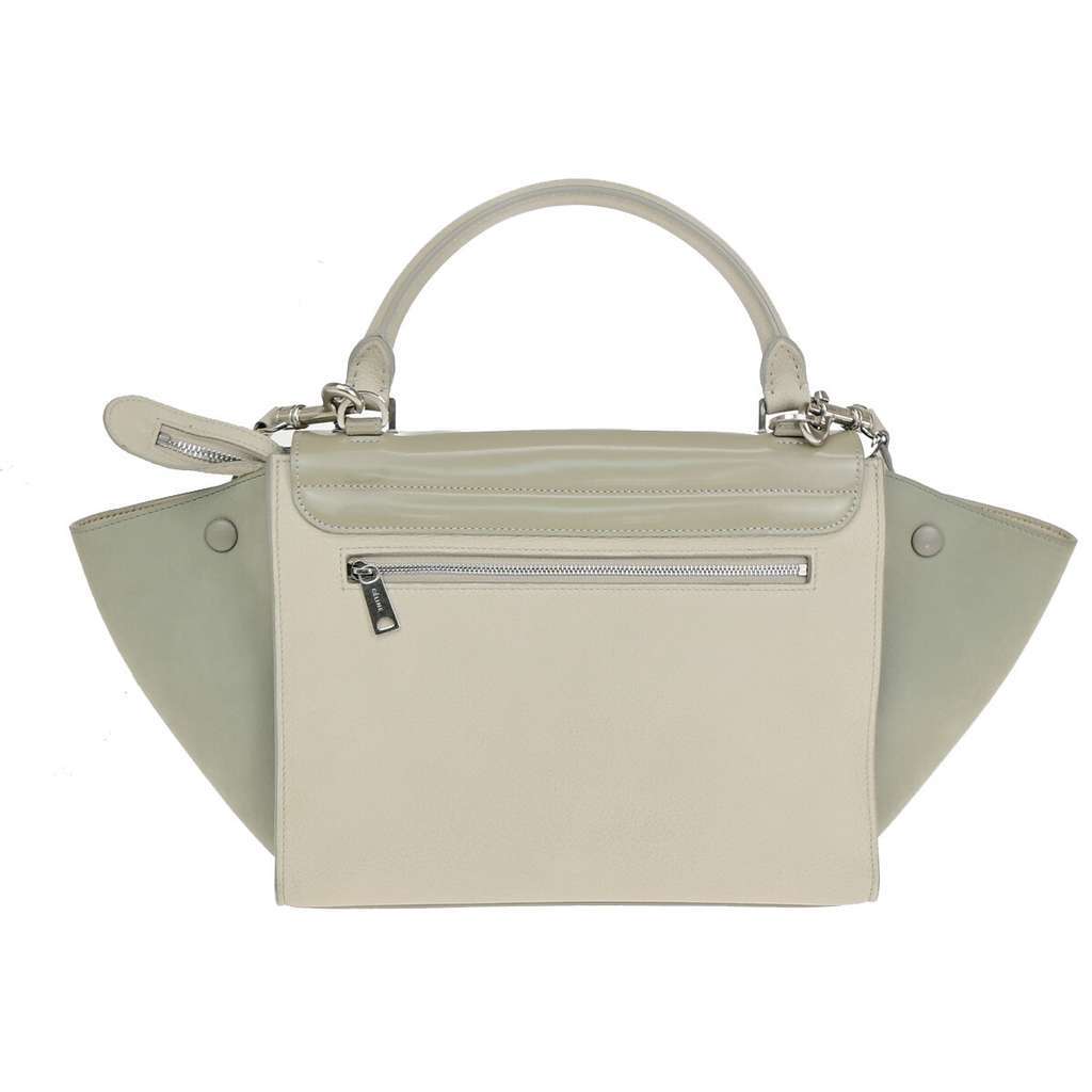 Celine Trapeze Bag Beige Leather Good condition - Back View