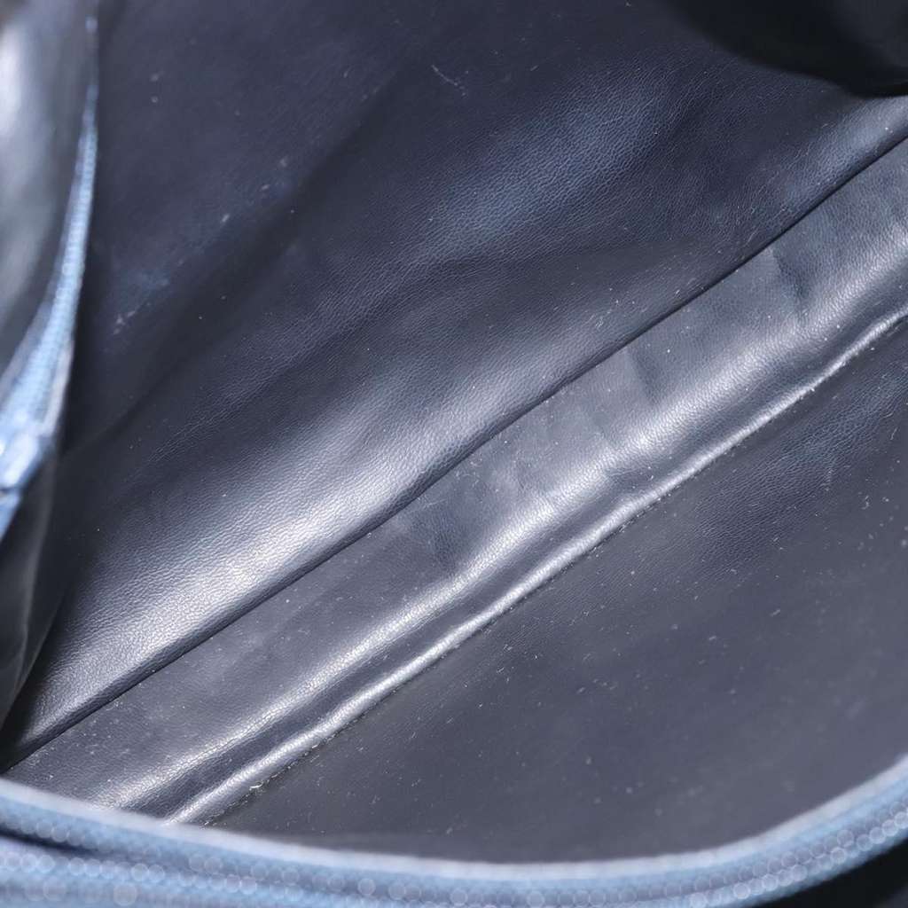 Bally Vintage Shoulder Bag Navy Leather Good condition - Box View