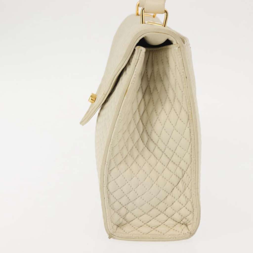 Bally Vintage Handbag Beige Leather Good condition - Inside View