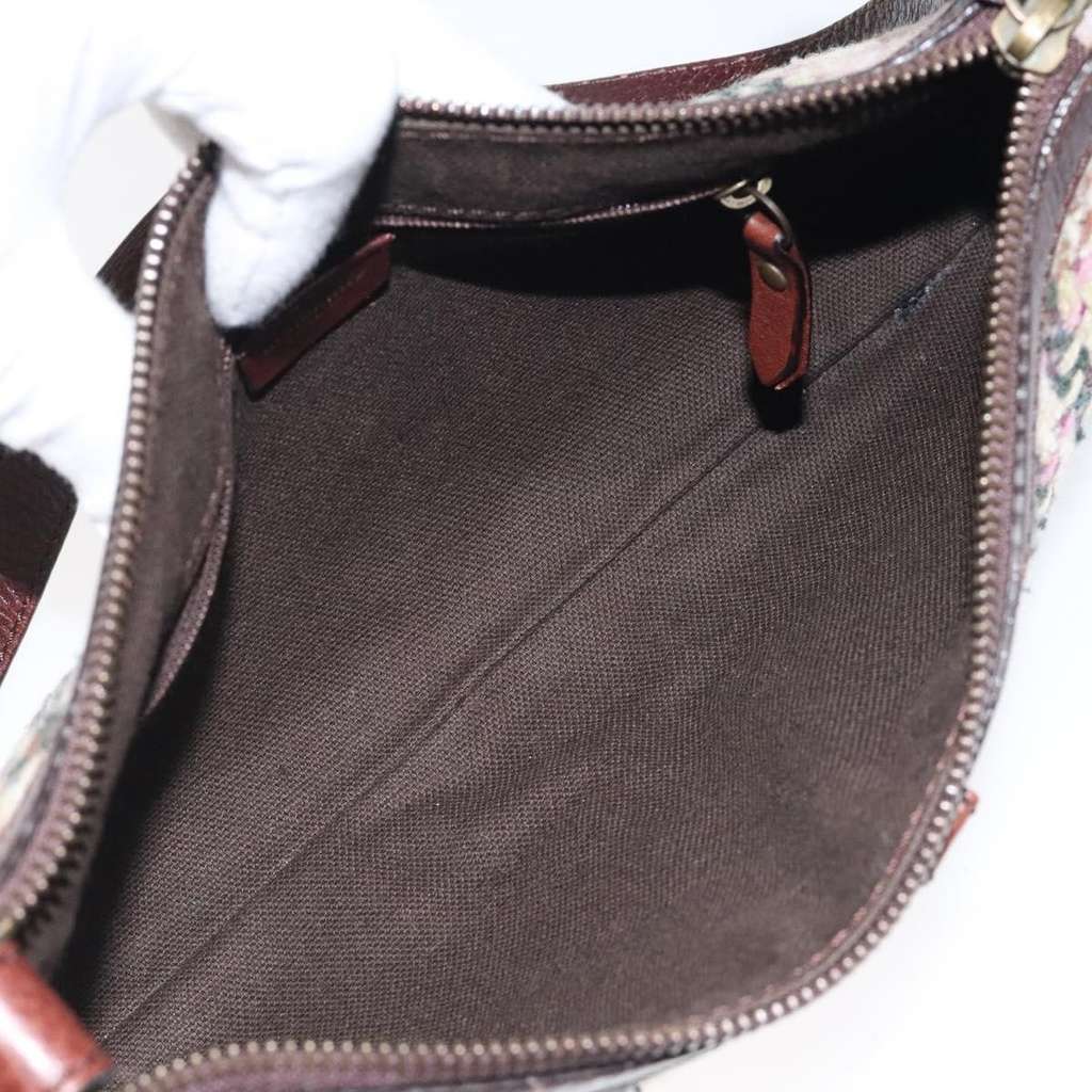 Burberry Vintage Shoulder Bag Beige Wool Good condition - Box View