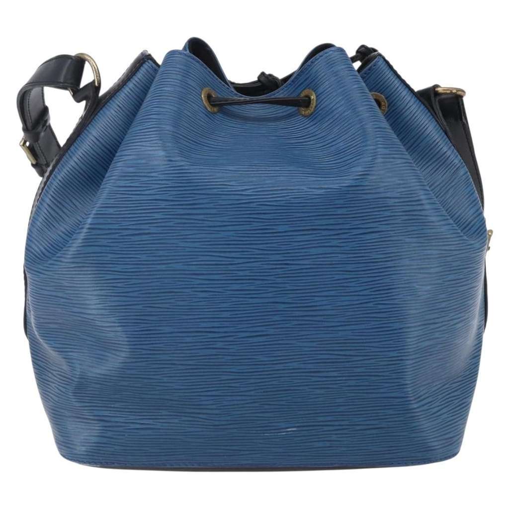 Louis Vuitton Petit Noe Handbag Blue Leather Good condition - Back View