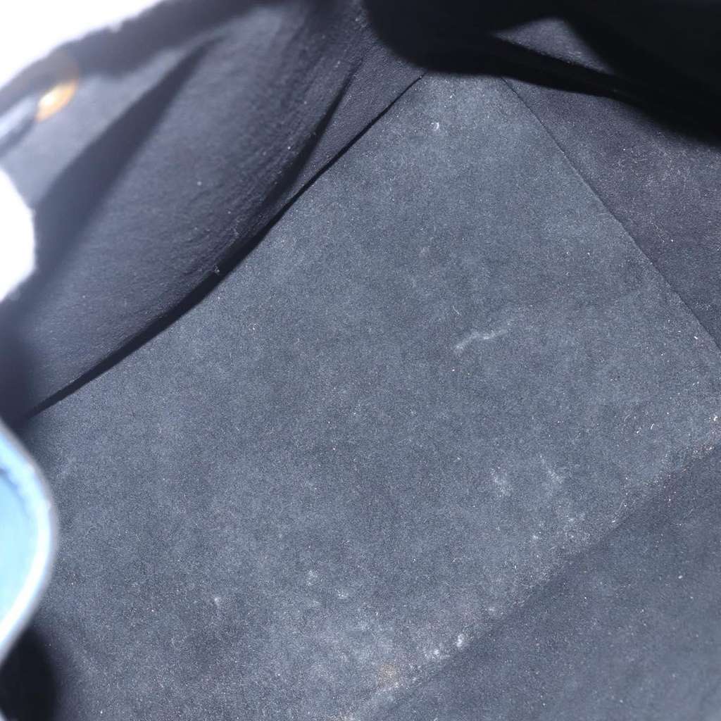 Louis Vuitton Petit Noe Handbag Blue Leather Good condition - Box View