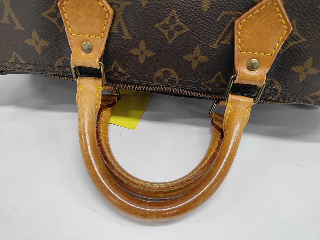 Louis Vuitton Speedy Bandouliere Bag Brown Canvas Fair condition - Model View