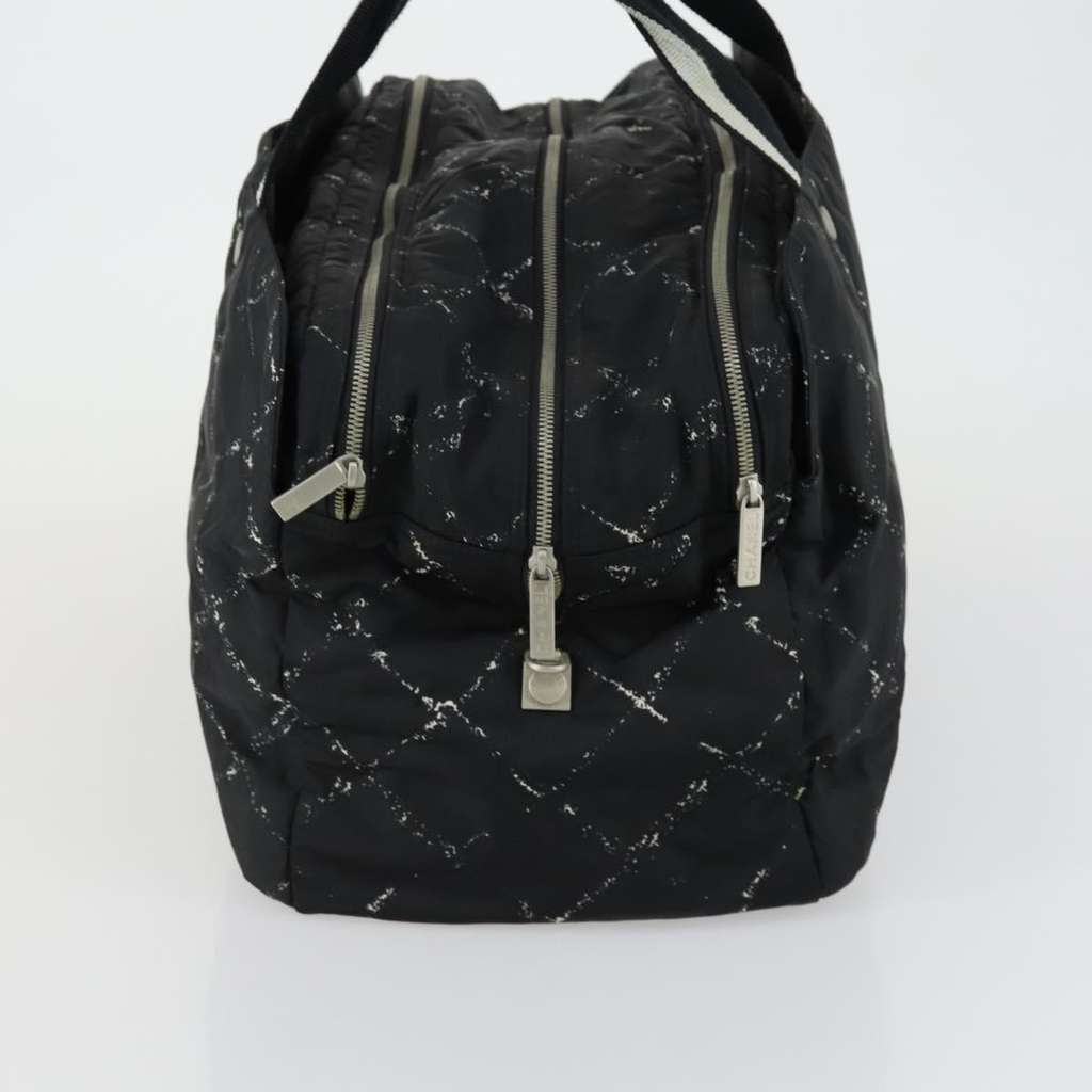 Chanel Travel Line Boston Bag Black Good condition - Model View