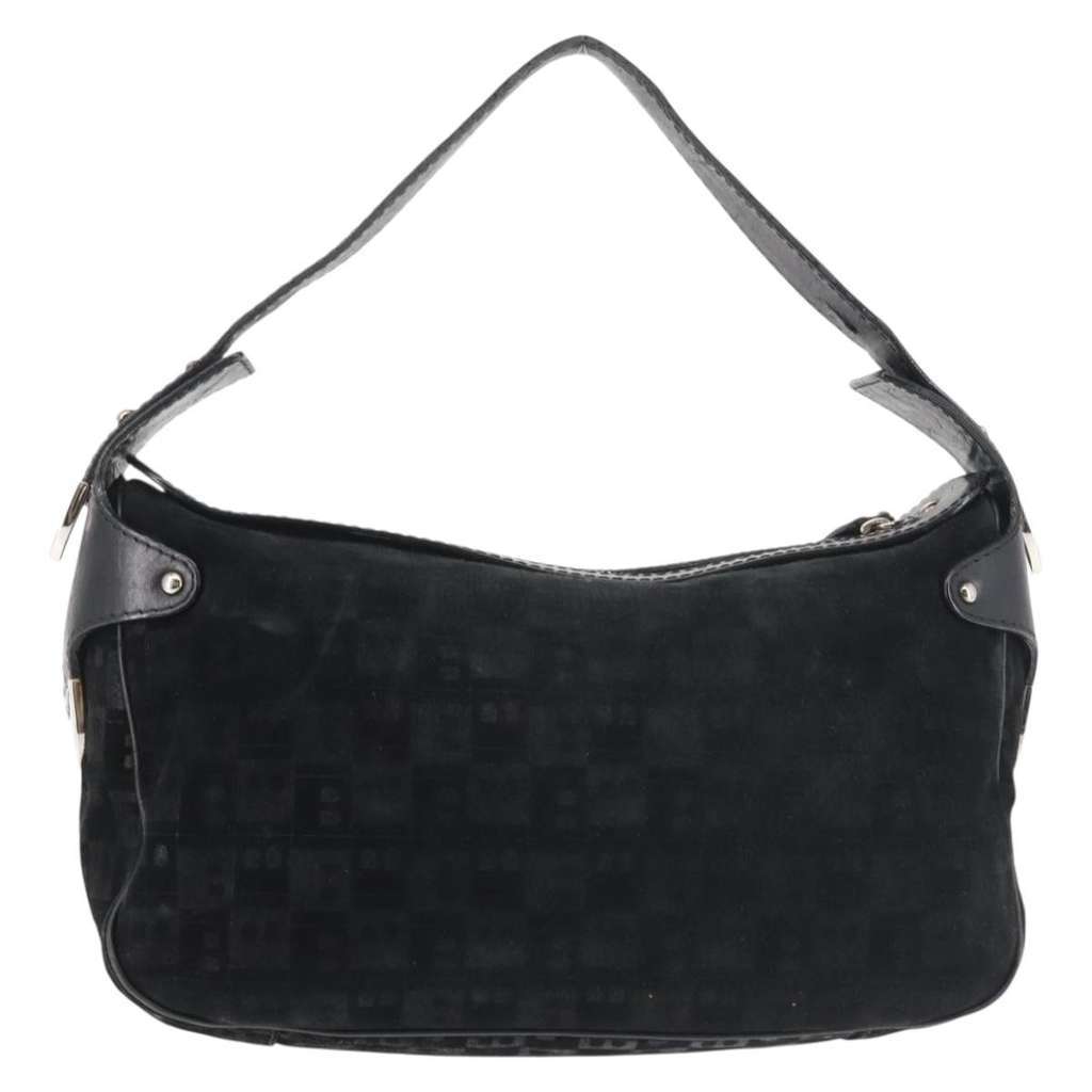 Bally Vintage Shoulder Bag Black Suede Good condition - Back View