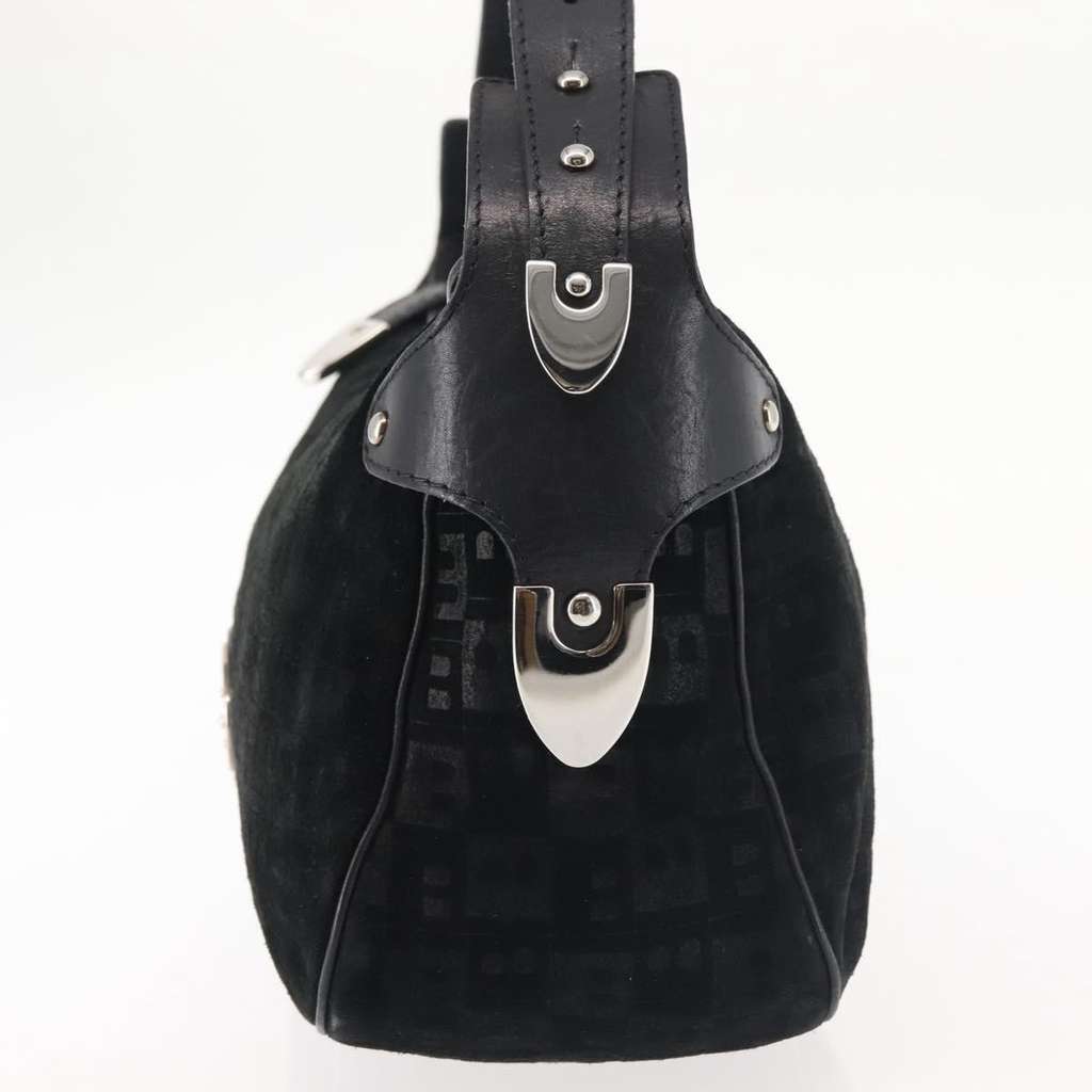 Bally Vintage Shoulder Bag Black Suede Good condition - Inside View